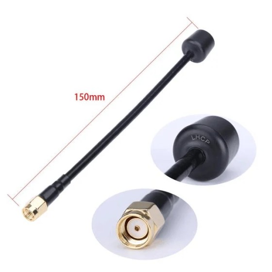 Wholesale IFlight Albatross 5.8GHz 3Dbi 5000-6000MHz 150mm RHCP/LHCP RP-SMA/SMA Antenna for Drone Part